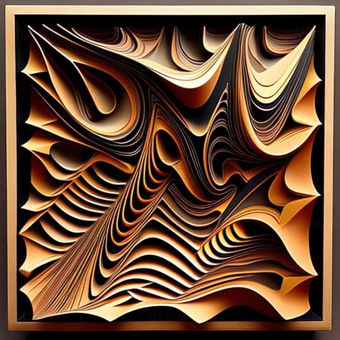 3D model abstract painting (STL)
